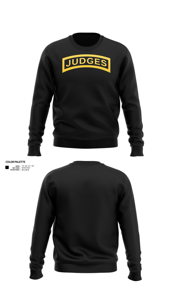 1st Platoon Judges, 10th Chemical Company 40480140 Crew Neck Sweatshirt - 51