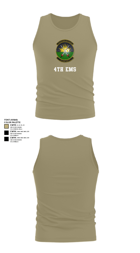 Tank Top, 4th EMS, Air Force, Teamtime, Team time, sublimation, custom sports apparel, team uniforms, spirit wear, spiritwear, sports uniforms, custom shirts, team store, custom team store, fundraiser sports, apparel fundraiser
