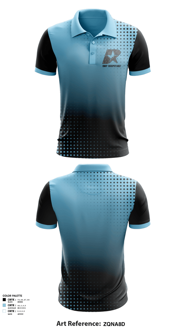 Short Sleeve Performance Polo, DMV HOOPSTARZ, Men's Basketball, Teamtime, Team time, sublimation, custom sports apparel, team uniforms, spirit wear, spiritwear, sports uniforms, custom shirts, team store, custom team store, fundraiser sports, apparel fundraiser