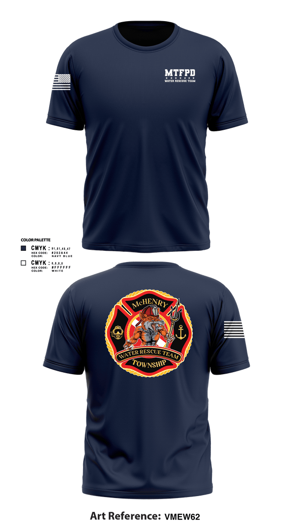 Short Sleeve Performance Shirt, MTFPD Water Rescue Teams, Fire Department, Teamtime, Team time, sublimation, custom sports apparel, team uniforms, spirit wear, spiritwear, sports uniforms, custom shirts, team store, custom team store, fundraiser sports, apparel fundraiser
