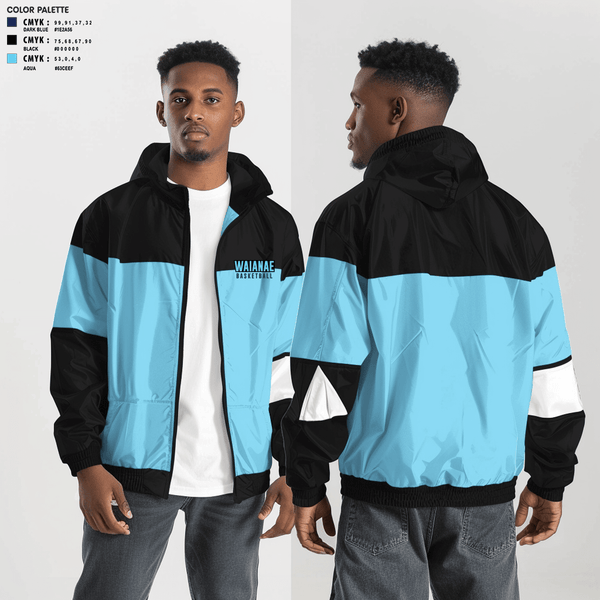Windbreaker, Waianae, Men's Basketball, Teamtime, Team time, sublimation, custom sports apparel, team uniforms, spirit wear, spiritwear, sports uniforms, custom shirts, team store, custom team store, fundraiser sports, apparel fundraiser