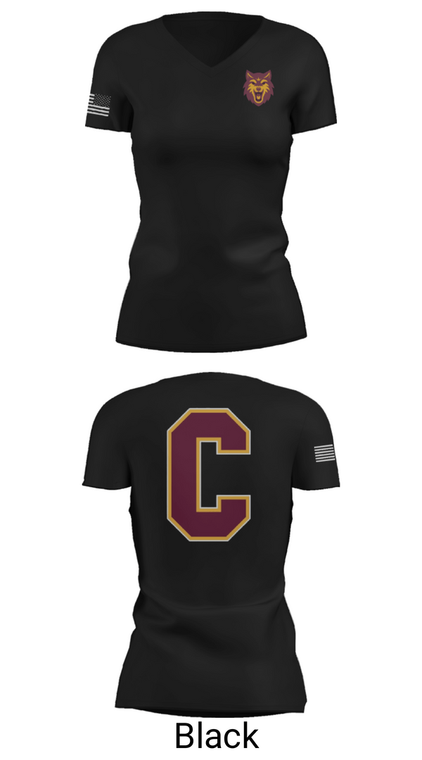 Women's Short Sleeve Vneck Shirt, Colonie Central High School Volleyball, Women's Volleyball, Teamtime, Team time, sublimation, custom sports apparel, team uniforms, spirit wear, spiritwear, sports uniforms, custom shirts, team store, custom team store, fundraiser sports, apparel fundraiser