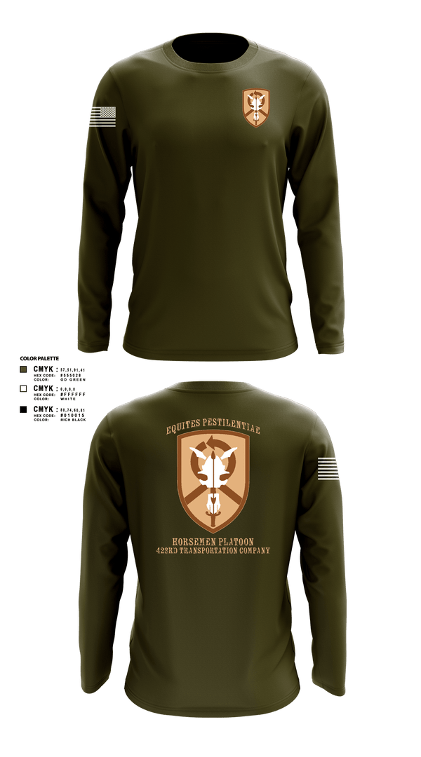 Long Sleeve Performance Shirt, 1st Platoon, 423 TC1st Platoon, 423 TC, , Teamtime, Team time, sublimation, custom sports apparel, team uniforms, spirit wear, spiritwear, sports uniforms, custom shirts, team store, custom team store, fundraiser sports, apparel fundraiser