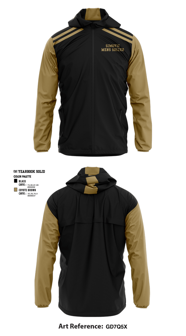 Windbreaker, Simovic, Men's Soccer, Teamtime, Team time, sublimation, custom sports apparel, team uniforms, spirit wear, spiritwear, sports uniforms, custom shirts, team store, custom team store, fundraiser sports, apparel fundraiser
