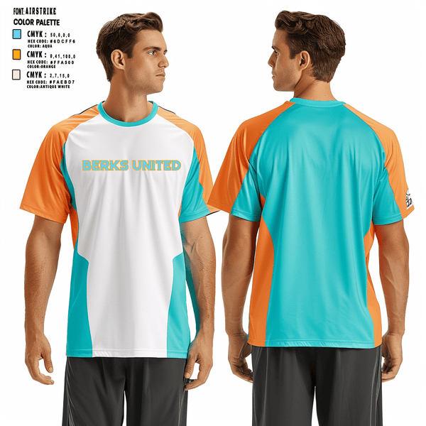 Short Sleeve Performance Shirt, Berks United, Men's Basketball, Teamtime, Team time, sublimation, custom sports apparel, team uniforms, spirit wear, spiritwear, sports uniforms, custom shirts, team store, custom team store, fundraiser sports, apparel fundraiser