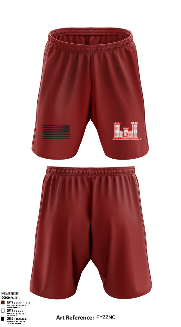 Athletic Shorts With Pockets, 689 EN CO, Army, Teamtime, Team time, sublimation, custom sports apparel, team uniforms, spirit wear, spiritwear, sports uniforms, custom shirts, team store, custom team store, fundraiser sports, apparel fundraiser