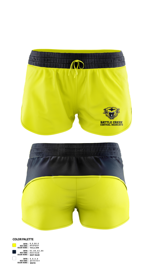 Track Shorts, Battle Creek Central Bearcats Flag Football, Track & Field, Teamtime, Team time, sublimation, custom sports apparel, team uniforms, spirit wear, spiritwear, sports uniforms, custom shirts, team store, custom team store, fundraiser sports, apparel fundraiser