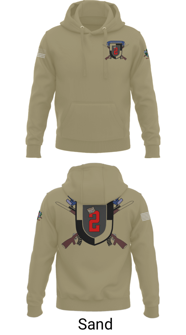 Hoodie, 2nd Battalion, Army, Teamtime, Team time, sublimation, custom sports apparel, team uniforms, spirit wear, spiritwear, sports uniforms, custom shirts, team store, custom team store, fundraiser sports, apparel fundraiser