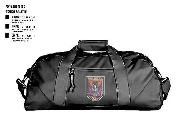 Duffle Bag, Delta Co, 2-13th AVN REGT_CADRE, Army, Teamtime, Team time, sublimation, custom sports apparel, team uniforms, spirit wear, spiritwear, sports uniforms, custom shirts, team store, custom team store, fundraiser sports, apparel fundraiser
