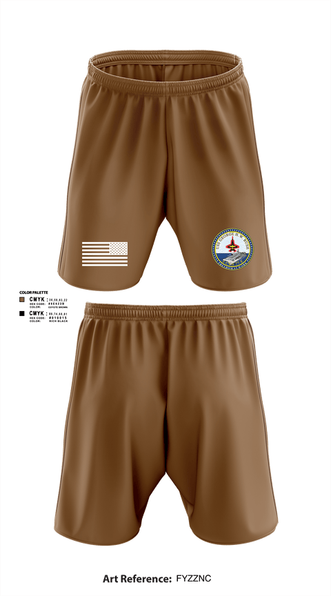 Athletic Shorts With Pockets, Cvn 77 IM-5, Navy, Teamtime, Team time, sublimation, custom sports apparel, team uniforms, spirit wear, spiritwear, sports uniforms, custom shirts, team store, custom team store, fundraiser sports, apparel fundraiser