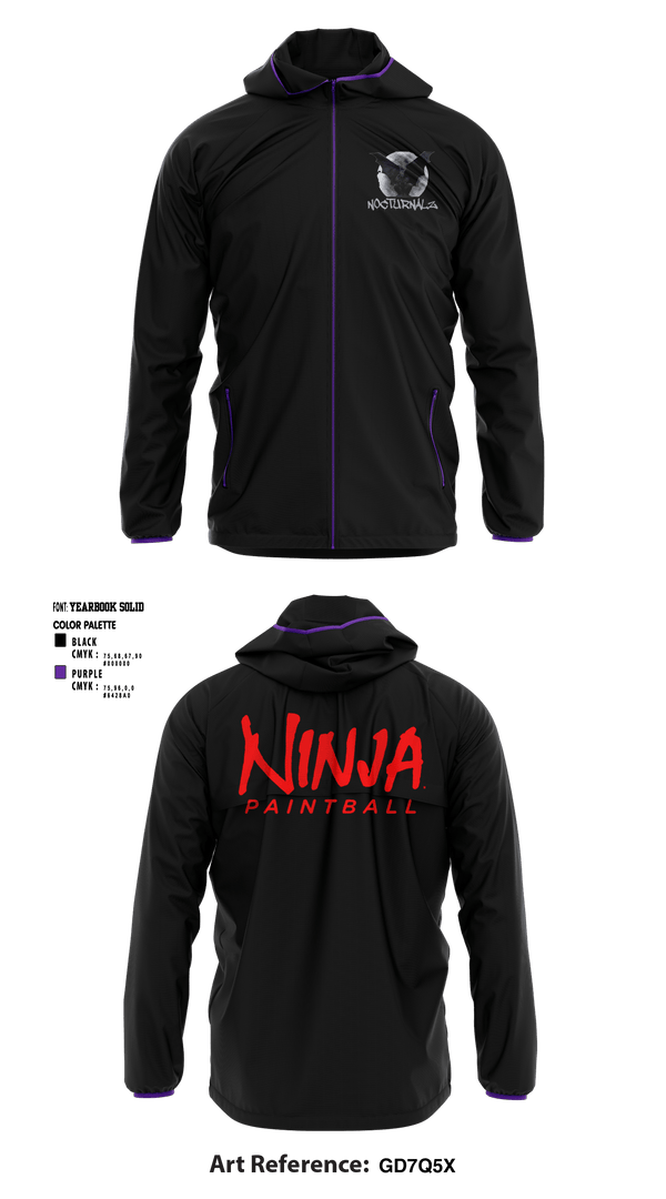 Windbreaker, Nocturnalz, Spirit Store, Teamtime, Team time, sublimation, custom sports apparel, team uniforms, spirit wear, spiritwear, sports uniforms, custom shirts, team store, custom team store, fundraiser sports, apparel fundraiser