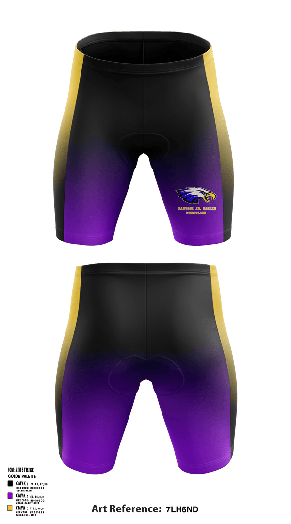 Men's Compression Shorts, Rantoul Jr. Eagles, Wrestling, Teamtime, Team time, sublimation, custom sports apparel, team uniforms, spirit wear, spiritwear, sports uniforms, custom shirts, team store, custom team store, fundraiser sports, apparel fundraiser