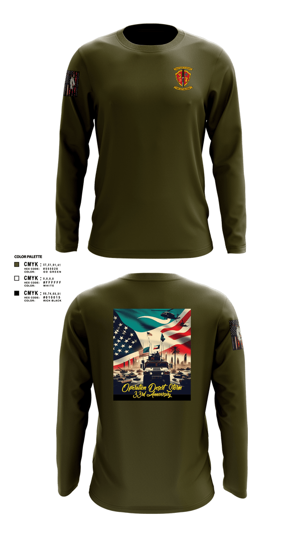Long Sleeve Performance Shirt, 3/7 India Co. Wpns Plt, Marines, Teamtime, Team time, sublimation, custom sports apparel, team uniforms, spirit wear, spiritwear, sports uniforms, custom shirts, team store, custom team store, fundraiser sports, apparel fundraiser