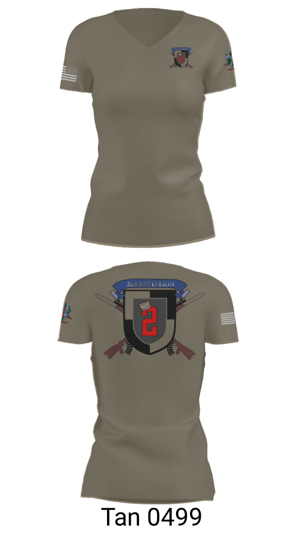 Women's Short Sleeve Vneck Shirt, 2nd Battalion, Army, Teamtime, Team time, sublimation, custom sports apparel, team uniforms, spirit wear, spiritwear, sports uniforms, custom shirts, team store, custom team store, fundraiser sports, apparel fundraiser