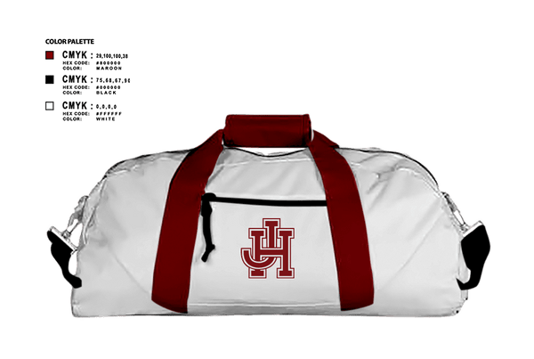 Duffle Bag, John Handley, Women's Soccer, Teamtime, Team time, sublimation, custom sports apparel, team uniforms, spirit wear, spiritwear, sports uniforms, custom shirts, team store, custom team store, fundraiser sports, apparel fundraiser