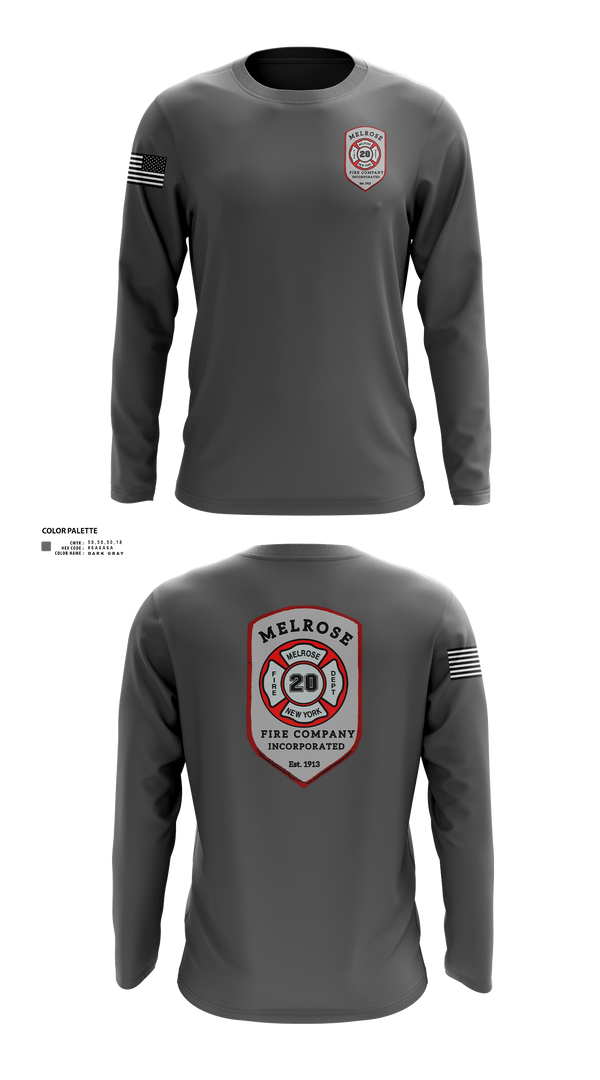 Long Sleeve Performance Shirt, The Melrose Fire Company Incorporated, , Teamtime, Team time, sublimation, custom sports apparel, team uniforms, spirit wear, spiritwear, sports uniforms, custom shirts, team store, custom team store, fundraiser sports, apparel fundraiser