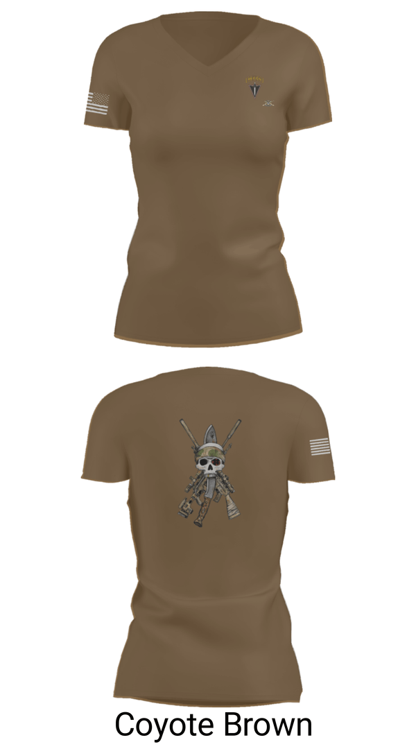 Women's Short Sleeve Vneck Shirt, HHC 2/130 IN, National Guard, Teamtime, Team time, sublimation, custom sports apparel, team uniforms, spirit wear, spiritwear, sports uniforms, custom shirts, team store, custom team store, fundraiser sports, apparel fundraiser