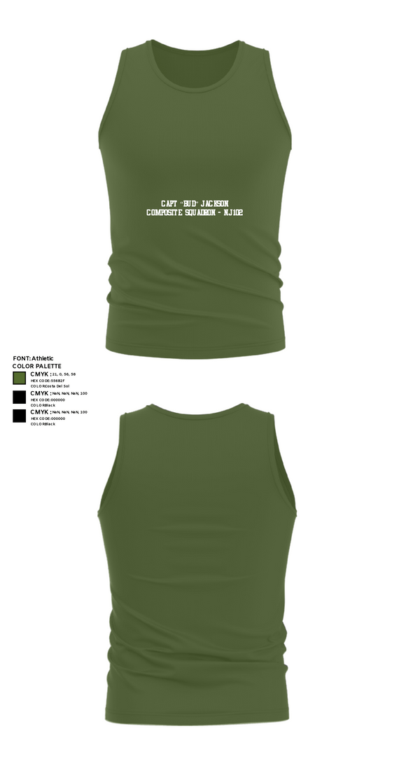 Tank Top, Capt “Bud” Jackson Composite Squadron - NJ102, Air Force, Teamtime, Team time, sublimation, custom sports apparel, team uniforms, spirit wear, spiritwear, sports uniforms, custom shirts, team store, custom team store, fundraiser sports, apparel fundraiser