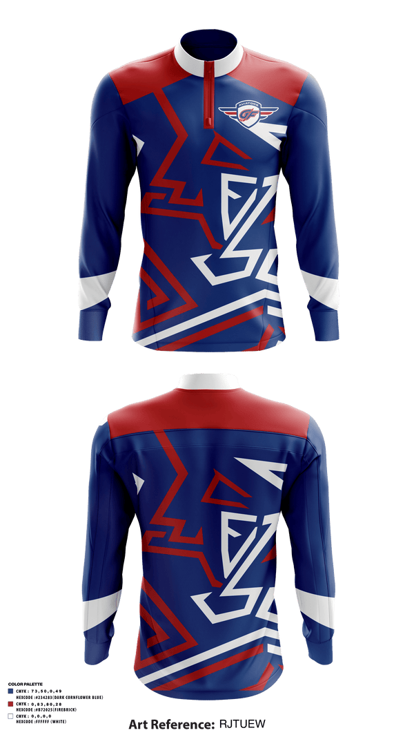 Quarter Zip Jacket, GRAND FORKS YOUTH HOCKEY ASSOCIATION 92789320, Ice Hockey, Teamtime, Team time, sublimation, custom sports apparel, team uniforms, spirit wear, spiritwear, sports uniforms, custom shirts, team store, custom team store, fundraiser sports, apparel fundraiser