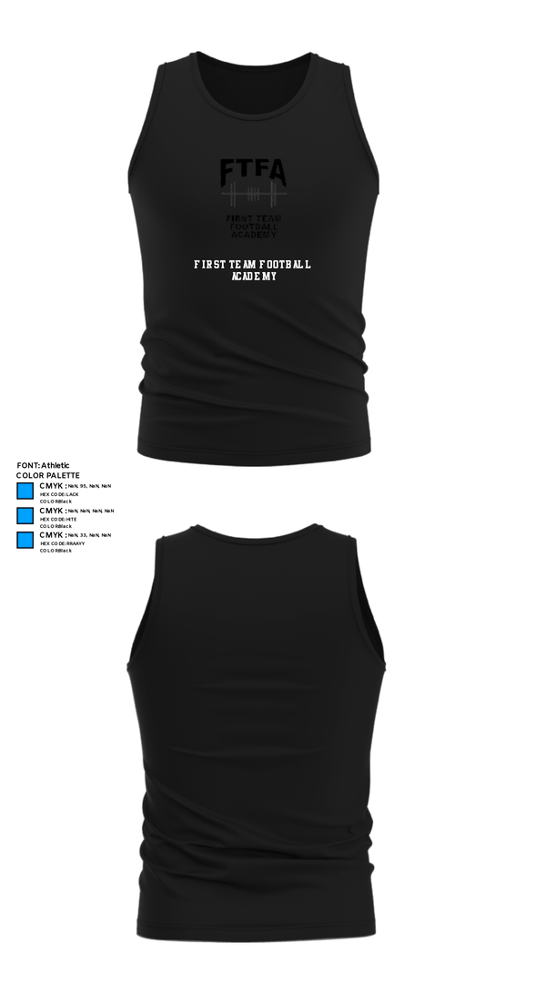 Tank Top, First Team Football Academy, Football, Teamtime, Team time, sublimation, custom sports apparel, team uniforms, spirit wear, spiritwear, sports uniforms, custom shirts, team store, custom team store, fundraiser sports, apparel fundraiser