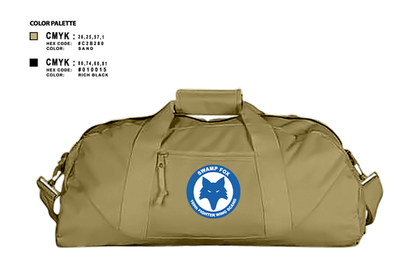 Duffle Bag, 169th FW, Air Force, Teamtime, Team time, sublimation, custom sports apparel, team uniforms, spirit wear, spiritwear, sports uniforms, custom shirts, team store, custom team store, fundraiser sports, apparel fundraiser