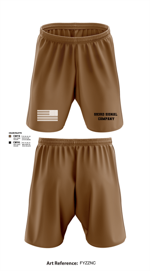 Athletic Shorts With Pockets, 593rd Signal Company, Army, Teamtime, Team time, sublimation, custom sports apparel, team uniforms, spirit wear, spiritwear, sports uniforms, custom shirts, team store, custom team store, fundraiser sports, apparel fundraiser