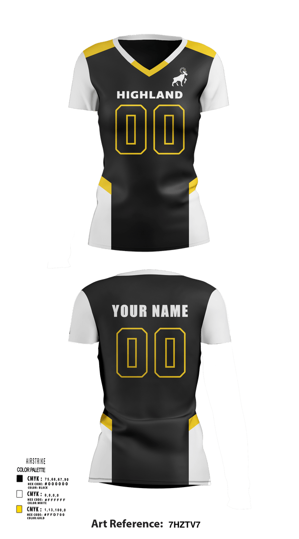 Women's Short Sleeve Vneck Shirt, Highland High School Volleyball, Women's Volleyball, Teamtime, Team time, sublimation, custom sports apparel, team uniforms, spirit wear, spiritwear, sports uniforms, custom shirts, team store, custom team store, fundraiser sports, apparel fundraiser