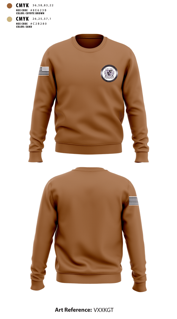 Crew Neck Sweatshirt, Kappa lambda chi, Army, Teamtime, Team time, sublimation, custom sports apparel, team uniforms, spirit wear, spiritwear, sports uniforms, custom shirts, team store, custom team store, fundraiser sports, apparel fundraiser