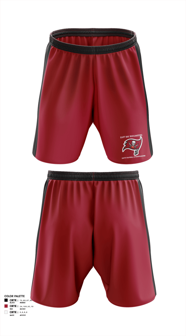 Athletic Shorts With Pockets, East Bay Buccaneers Youth Football & Cheerleading, Football, Teamtime, Team time, sublimation, custom sports apparel, team uniforms, spirit wear, spiritwear, sports uniforms, custom shirts, team store, custom team store, fundraiser sports, apparel fundraiser