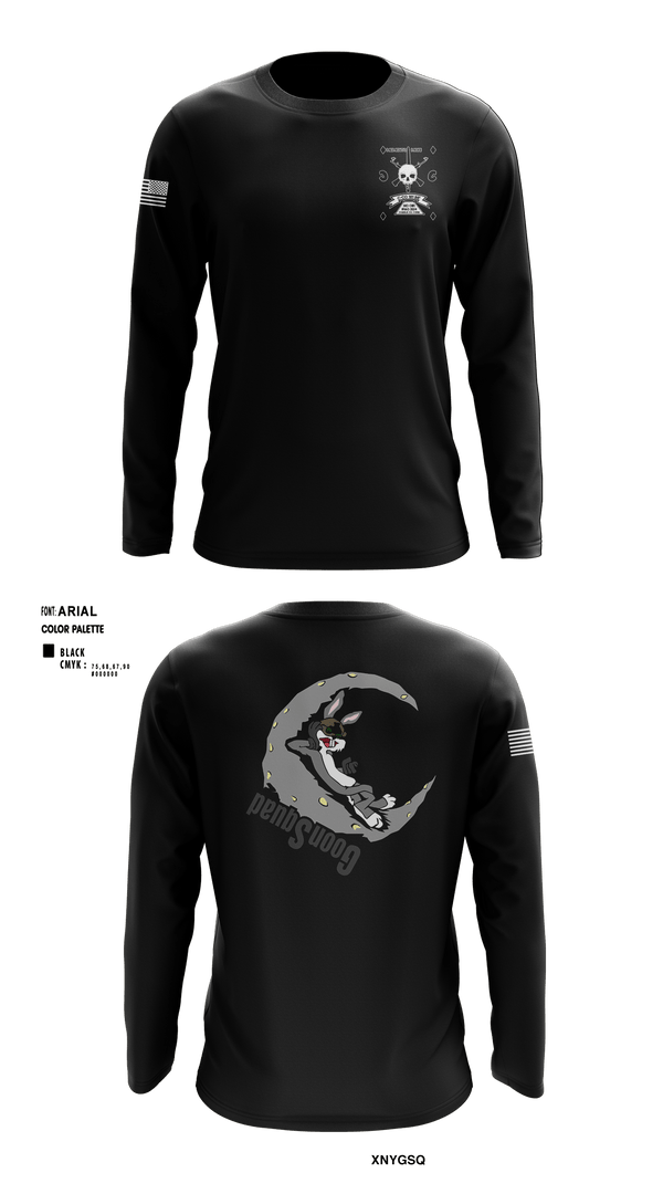 Long Sleeve Performance Shirt, 1-181 INF Goon Squad, , Teamtime, Team time, sublimation, custom sports apparel, team uniforms, spirit wear, spiritwear, sports uniforms, custom shirts, team store, custom team store, fundraiser sports, apparel fundraiser