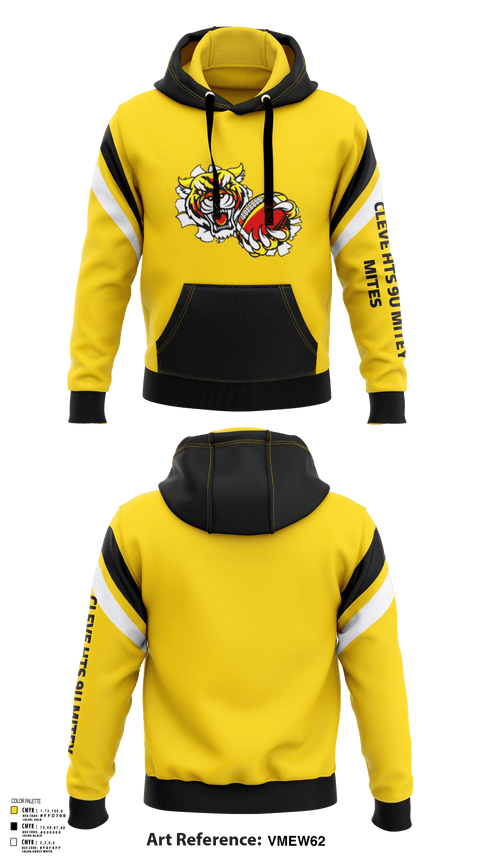 Hoodie, Cleve hts 9U Mitey Mites, Football, Teamtime, Team time, sublimation, custom sports apparel, team uniforms, spirit wear, spiritwear, sports uniforms, custom shirts, team store, custom team store, fundraiser sports, apparel fundraiser