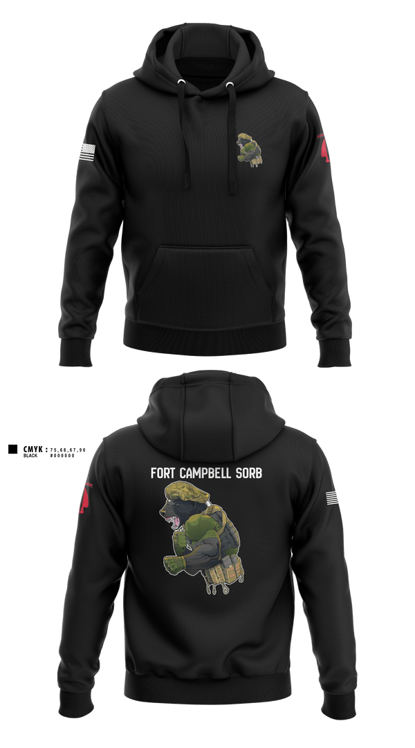 Hoodie, Campbell SORB, Army, Teamtime, Team time, sublimation, custom sports apparel, team uniforms, spirit wear, spiritwear, sports uniforms, custom shirts, team store, custom team store, fundraiser sports, apparel fundraiser