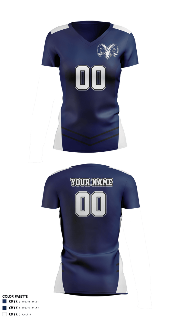 Women's Short Sleeve Vneck Shirt, Rochester Area High School Volleyball, Women's Volleyball, Teamtime, Team time, sublimation, custom sports apparel, team uniforms, spirit wear, spiritwear, sports uniforms, custom shirts, team store, custom team store, fundraiser sports, apparel fundraiser