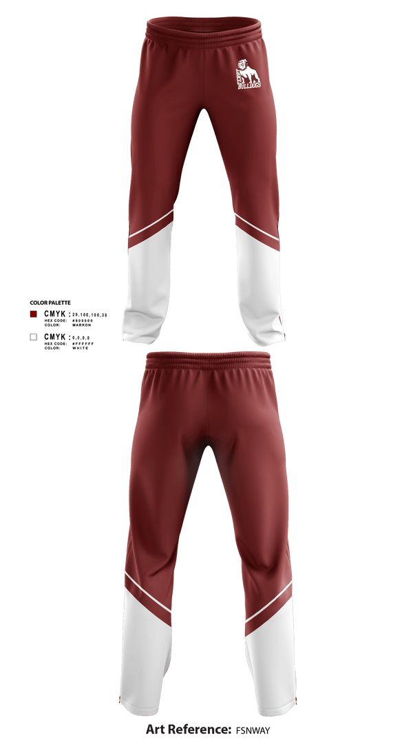 Sweatpants, Bulldogs, Football, Teamtime, Team time, sublimation, custom sports apparel, team uniforms, spirit wear, spiritwear, sports uniforms, custom shirts, team store, custom team store, fundraiser sports, apparel fundraiser