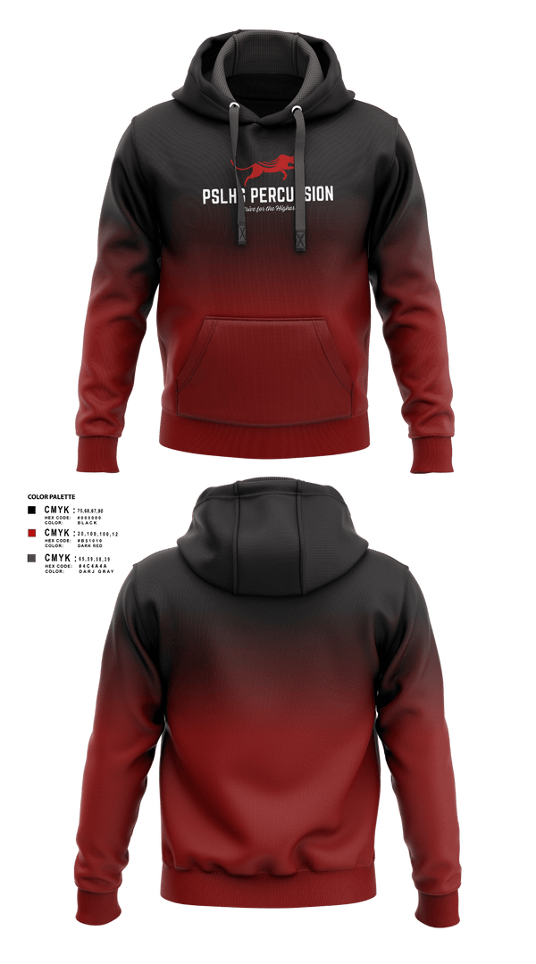 Hoodie, PSLHS Percussion, Men's Soccer, Teamtime, Team time, sublimation, custom sports apparel, team uniforms, spirit wear, spiritwear, sports uniforms, custom shirts, team store, custom team store, fundraiser sports, apparel fundraiser