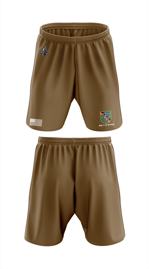 Athletic Shorts With Pockets, Military Intelligence Detachment 1st Battalion 10th Special Forces Group (Airborne), Army, Teamtime, Team time, sublimation, custom sports apparel, team uniforms, spirit wear, spiritwear, sports uniforms, custom shirts, team store, custom team store, fundraiser sports, apparel fundraiser