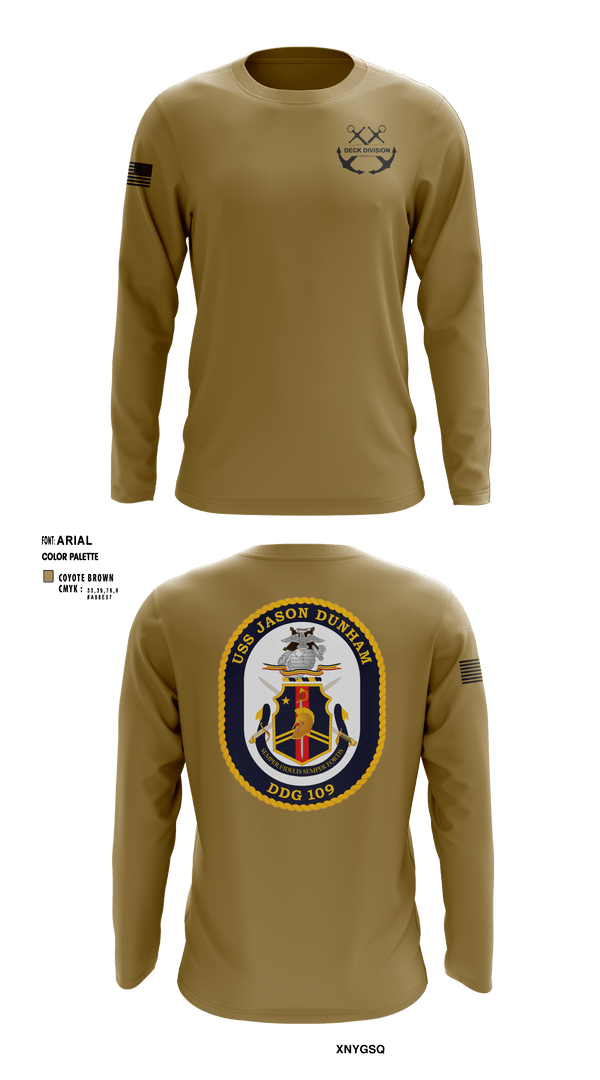 Long Sleeve Performance Shirt, Jason Dunham Deck Division, Navy, Teamtime, Team time, sublimation, custom sports apparel, team uniforms, spirit wear, spiritwear, sports uniforms, custom shirts, team store, custom team store, fundraiser sports, apparel fundraiser