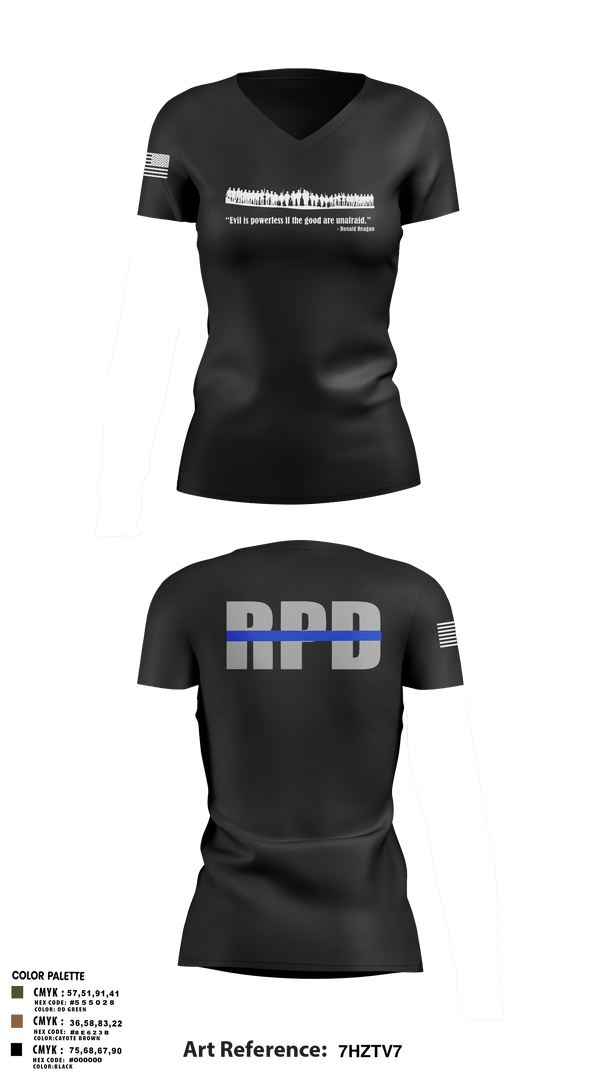 Women's Short Sleeve Vneck Shirt, Roanoke SWAT, Police, Teamtime, Team time, sublimation, custom sports apparel, team uniforms, spirit wear, spiritwear, sports uniforms, custom shirts, team store, custom team store, fundraiser sports, apparel fundraiser