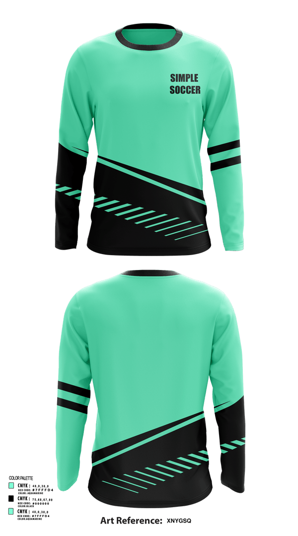 Long Sleeve Performance Shirt, Simple soccer, Men's Soccer, Teamtime, Team time, sublimation, custom sports apparel, team uniforms, spirit wear, spiritwear, sports uniforms, custom shirts, team store, custom team store, fundraiser sports, apparel fundraiser