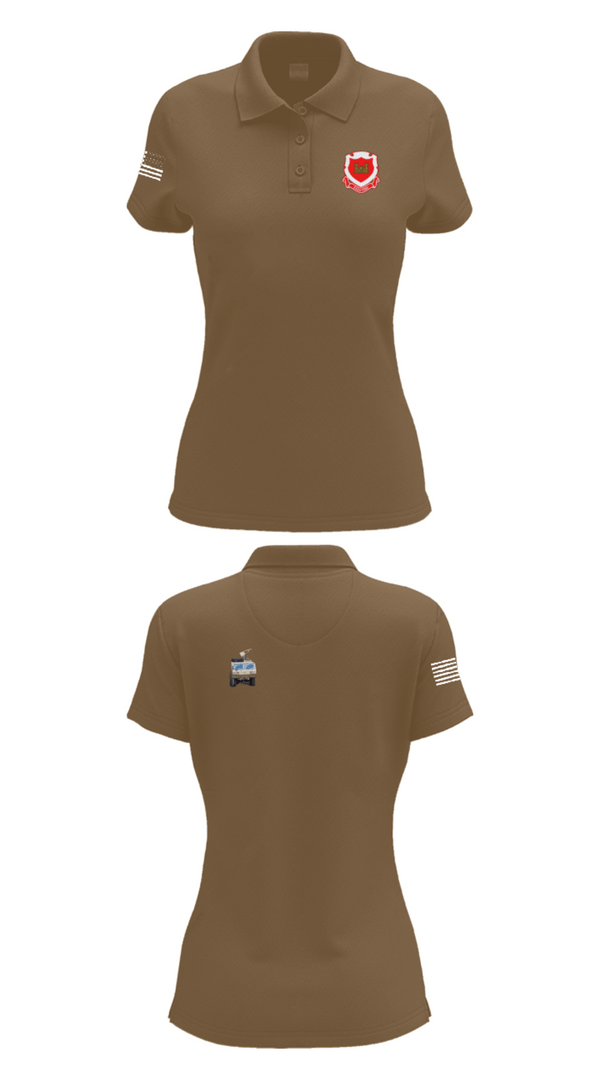 Women's Short Sleeve Performance Polo, 185th Engineer Support Company, , Teamtime, Team time, sublimation, custom sports apparel, team uniforms, spirit wear, spiritwear, sports uniforms, custom shirts, team store, custom team store, fundraiser sports, apparel fundraiser