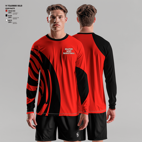Long Sleeve Performance Shirt, Reapers, Men's Basketball, Teamtime, Team time, sublimation, custom sports apparel, team uniforms, spirit wear, spiritwear, sports uniforms, custom shirts, team store, custom team store, fundraiser sports, apparel fundraiser
