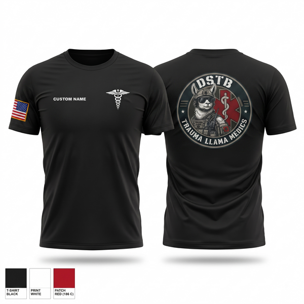 DSTB Trauma Llama Medics Short Sleeve Performance Shirt - 6