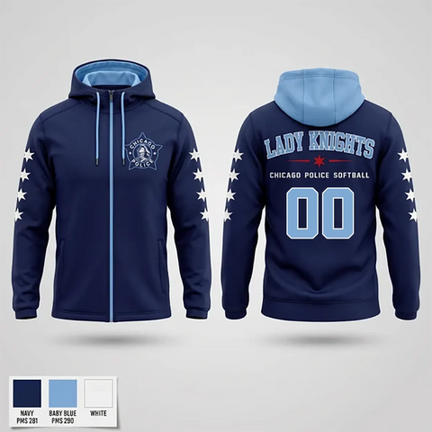 Chicago Police Lady Knights Windbreaker - 11