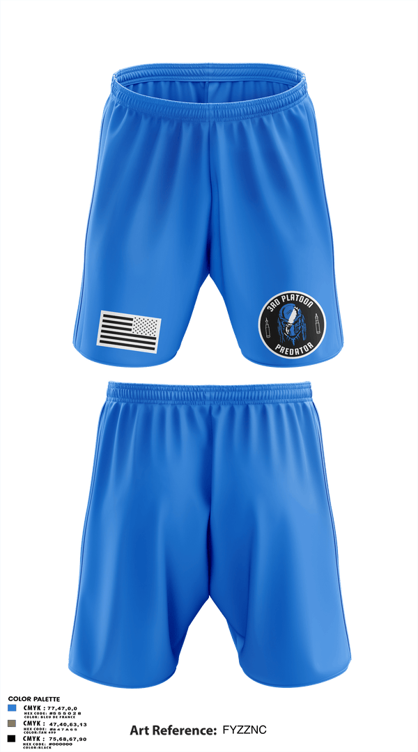 Athletic Shorts With Pockets, 3rd Platoon, Army, Teamtime, Team time, sublimation, custom sports apparel, team uniforms, spirit wear, spiritwear, sports uniforms, custom shirts, team store, custom team store, fundraiser sports, apparel fundraiser