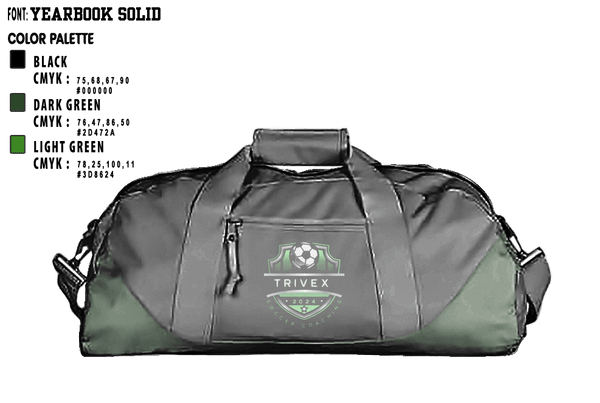 Duffle Bag, Trivex, Men's Soccer, Teamtime, Team time, sublimation, custom sports apparel, team uniforms, spirit wear, spiritwear, sports uniforms, custom shirts, team store, custom team store, fundraiser sports, apparel fundraiser
