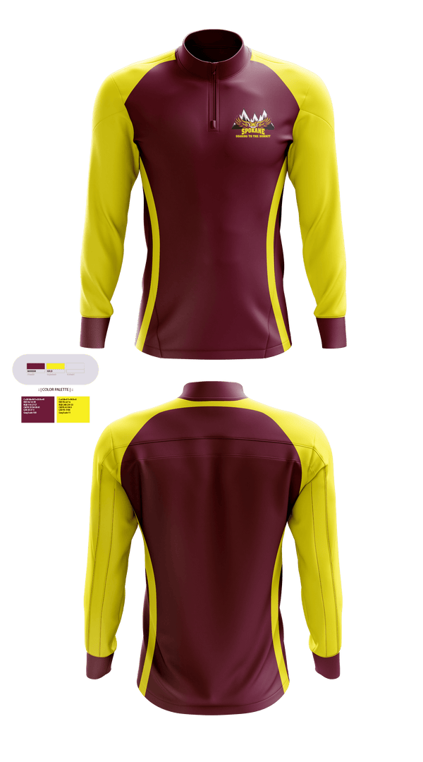 Quarter Zip Jacket, Spokane R-7 High School Volleyball, Women's Volleyball, Teamtime, Team time, sublimation, custom sports apparel, team uniforms, spirit wear, spiritwear, sports uniforms, custom shirts, team store, custom team store, fundraiser sports, apparel fundraiser