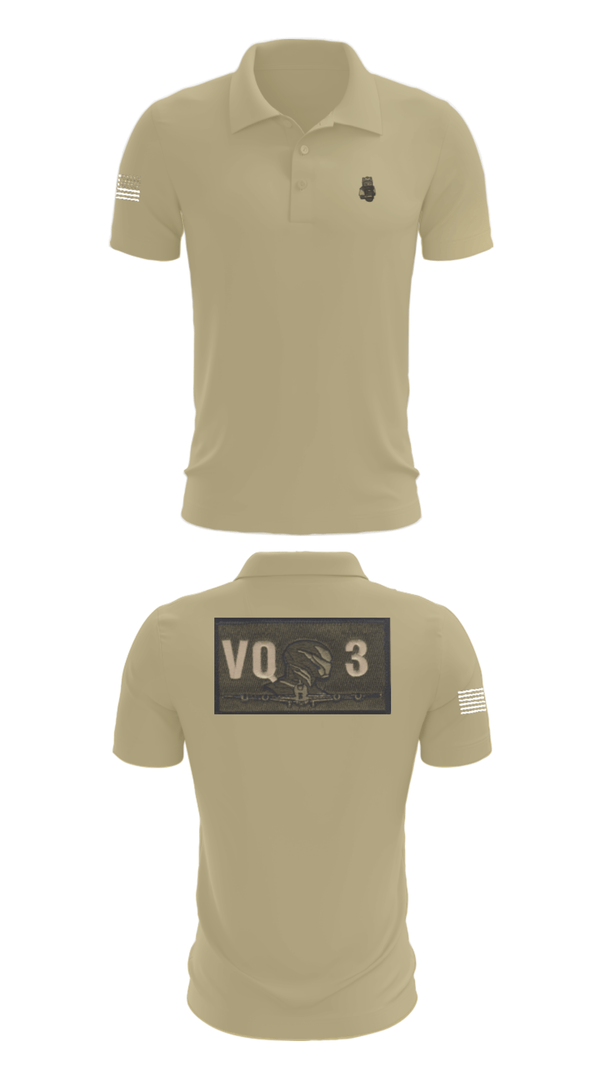 Short Sleeve Performance Polo, VQ-3 DET TRVS, Navy, Teamtime, Team time, sublimation, custom sports apparel, team uniforms, spirit wear, spiritwear, sports uniforms, custom shirts, team store, custom team store, fundraiser sports, apparel fundraiser