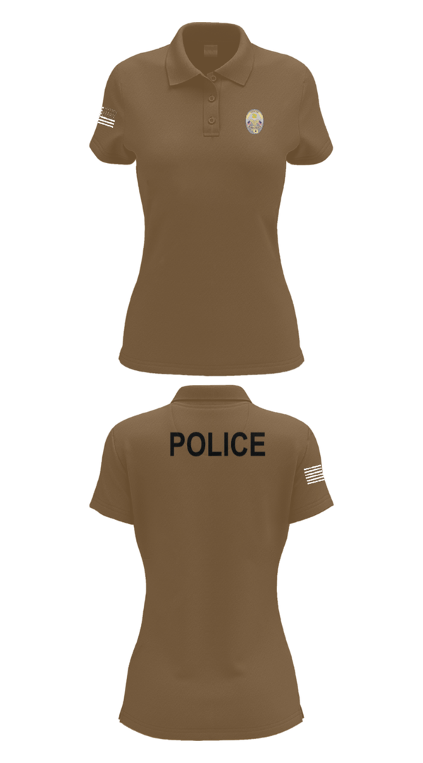 Women's Short Sleeve Performance Polo, Miami Police Department, Police, Teamtime, Team time, sublimation, custom sports apparel, team uniforms, spirit wear, spiritwear, sports uniforms, custom shirts, team store, custom team store, fundraiser sports, apparel fundraiser