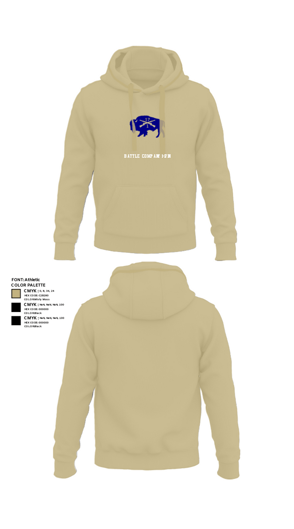 Hoodie, Battle company 1-17IN, Army, Teamtime, Team time, sublimation, custom sports apparel, team uniforms, spirit wear, spiritwear, sports uniforms, custom shirts, team store, custom team store, fundraiser sports, apparel fundraiser