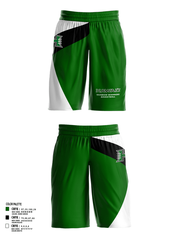 Mens Basketball Shorts, Rainbow warriors, Men's Basketball, Teamtime, Team time, sublimation, custom sports apparel, team uniforms, spirit wear, spiritwear, sports uniforms, custom shirts, team store, custom team store, fundraiser sports, apparel fundraiser